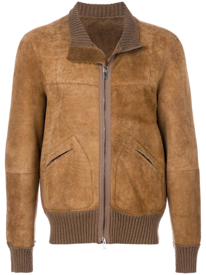 Dondup Slim-fit Zipped Jacket - Brown