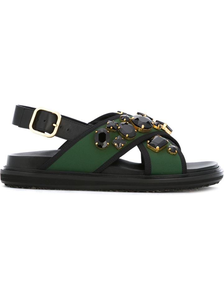 Marni 'fussbett' Sandals - Black