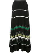 Proenza Schouler Striped Rib Knit Skirt - Black