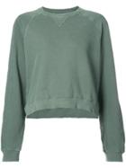 The Great The Cropped Sweatshirt - Green