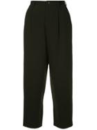 Issey Miyake Vintage Cropped Tailored Trousers - Green