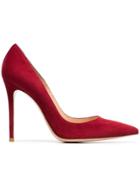 Gianvito Rossi Red 105 Suede Pumps