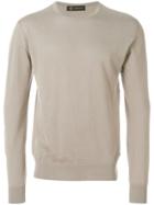 Versace Round Neck Jumper - Neutrals