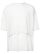 Hed Mayner Tiered Hem Oversized T-shirt - White