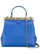 Tammy & Benjamin Petit Charlie Bag, Women's, Blue, Calf Leather/metal (other)
