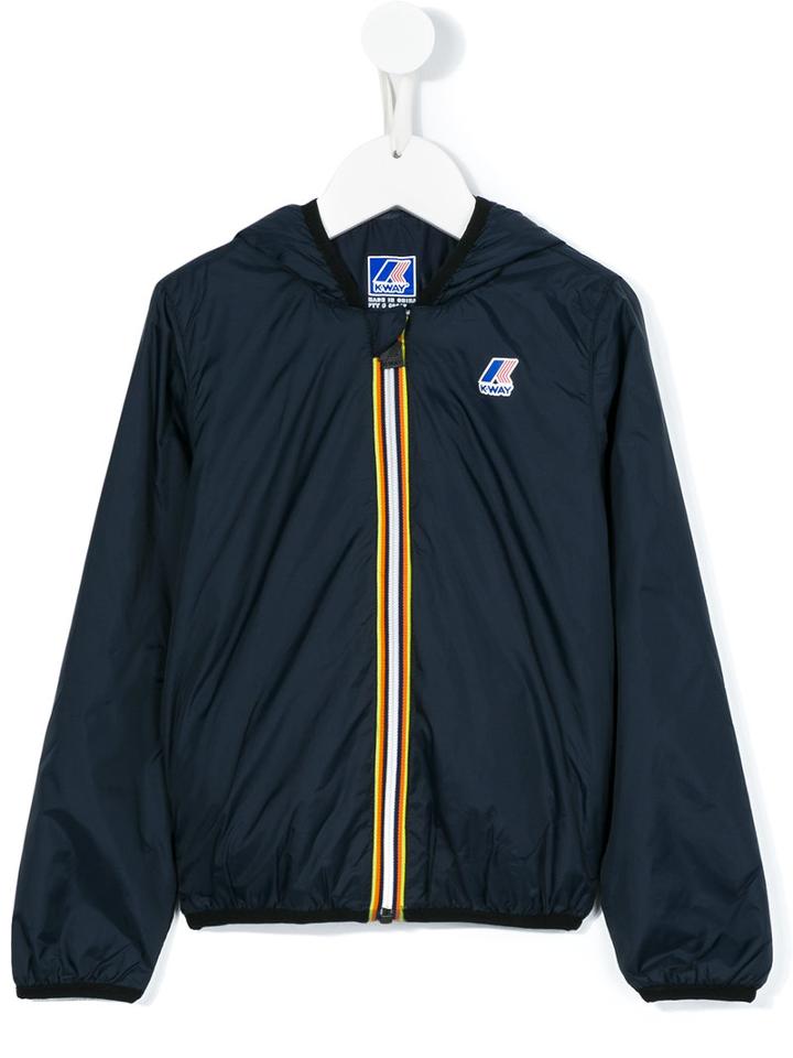K Way Kids Le Vrai Claude Jacket, Boy's, Size: 6 Yrs, Blue