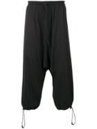 Y-3 Drawstring Black Trousers