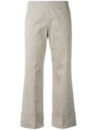 Fay Cropped Pants, Women's, Size: 44, Nude/neutrals, Cotton/spandex/elastane
