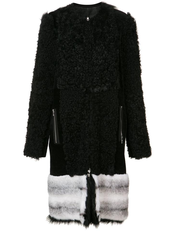 Oscar De La Renta - Reversible Coat - Women - Mink Fur/lamb Fur - 8, Black, Mink Fur/lamb Fur