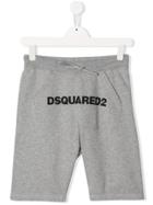 Dsquared2 Kids Teen Logo Print Shorts - Grey