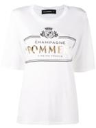 Filles A Papa - 'pommery' Print T-shirt - Women - Viscose - 1, Women's, White, Viscose