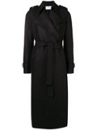Harris Wharf London Classic Belted Trench Coat - Black