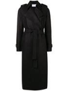 Harris Wharf London Classic Belted Trench Coat - Black