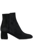 Agl Block Heel Ankle Boots - Black