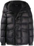 Dolce & Gabbana Oversized Collar Padded Jacket - Black