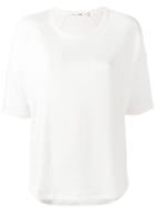 Plain Shortsleeved Sweater - Women - Cotton/spandex/elastane/modal - Xs, Nude/neutrals, Cotton/spandex/elastane/modal, Rag & Bone