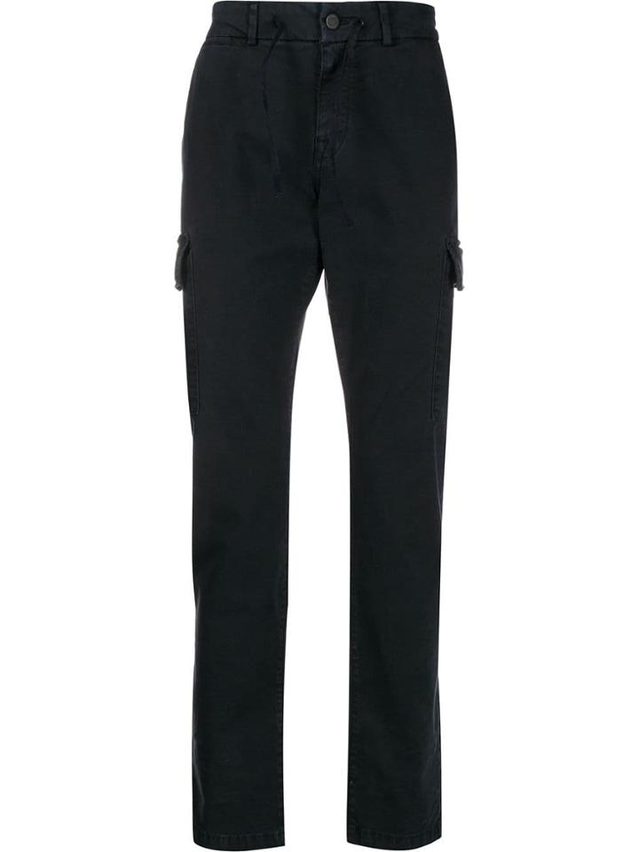 7 For All Mankind Extra Slim Chino Cargo Trousers - Blue