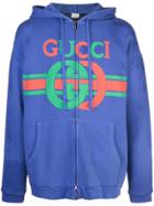 Gucci Sweatshirt With Interlocking G Print - Purple