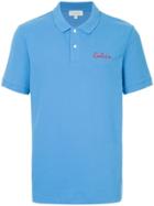 Ck Calvin Klein Embroiderd Calvin Polo Shirt - Blue