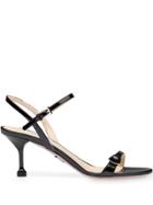 Prada Buttoned Strap 65mm Sandals - Black