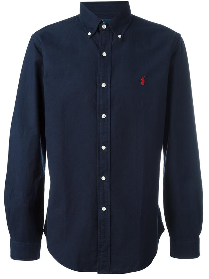 Polo Ralph Lauren Button Down Shirt, Men's, Size: Xxl, Blue, Cotton