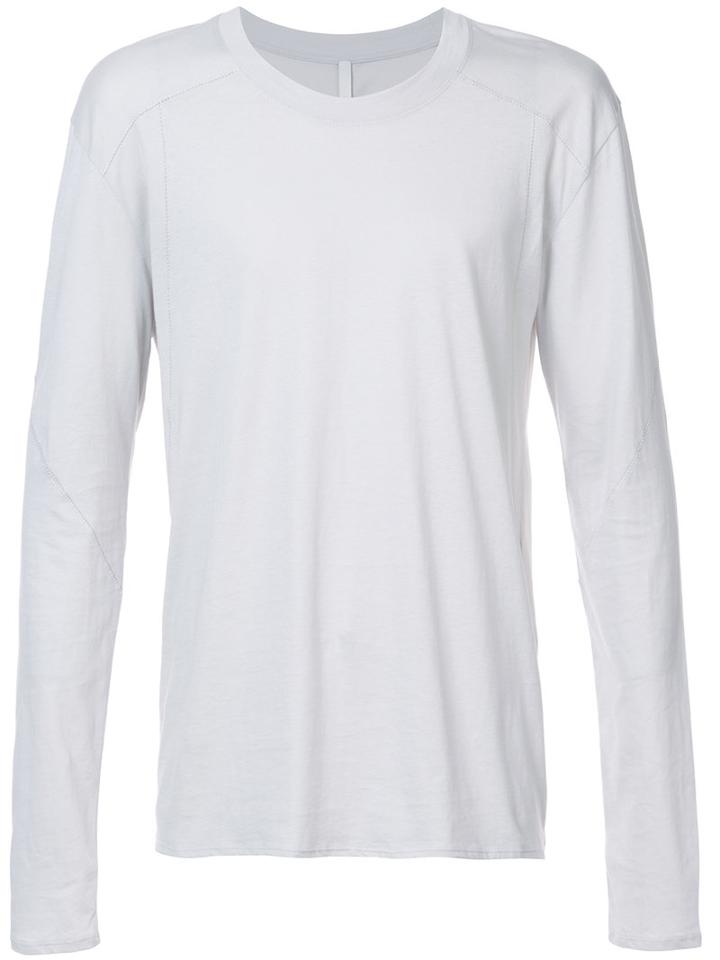 Barbara I Gongini - Longsleeved T-shirt - Men - Cotton - 44, Grey, Cotton