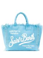 Mc2 Saint Barth Logo Top-handle Tote - Blue