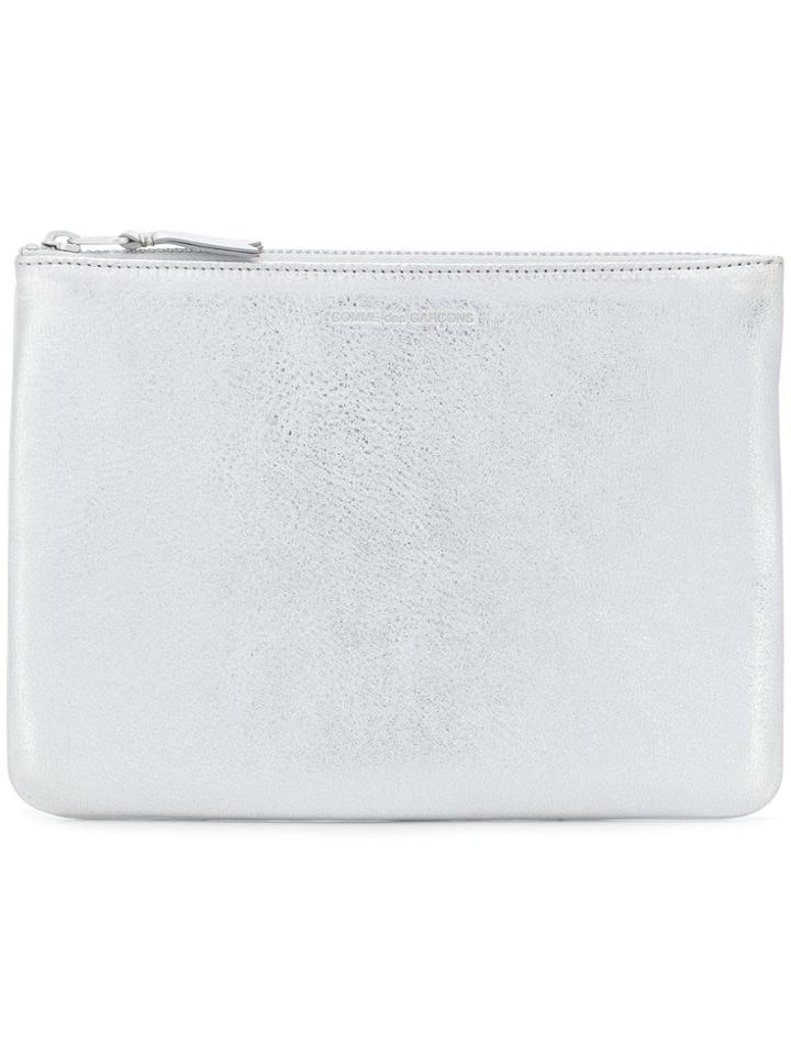 Comme Des Garçons Wallet Classic Top Zip Wallet - Metallic