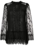 Talie Nk Lace Blouse, Women's, Size: 34, Black, Polyester/viscose