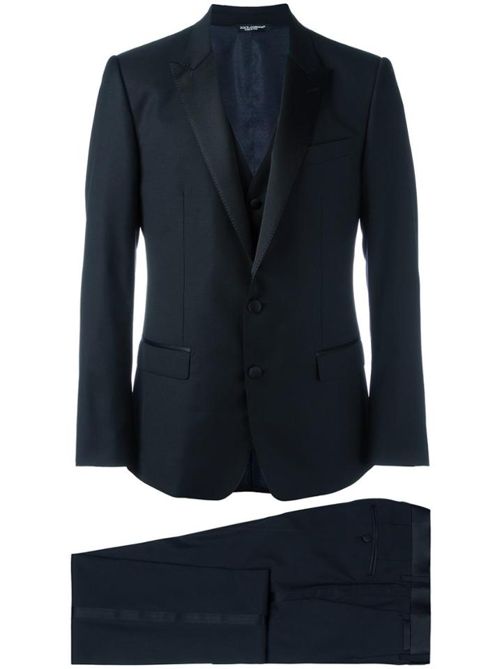Dolce & Gabbana Three-piece Dinner Suit - Blue