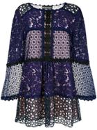 Boutique Moschino Broderie Anglaise Blouse - Pink & Purple