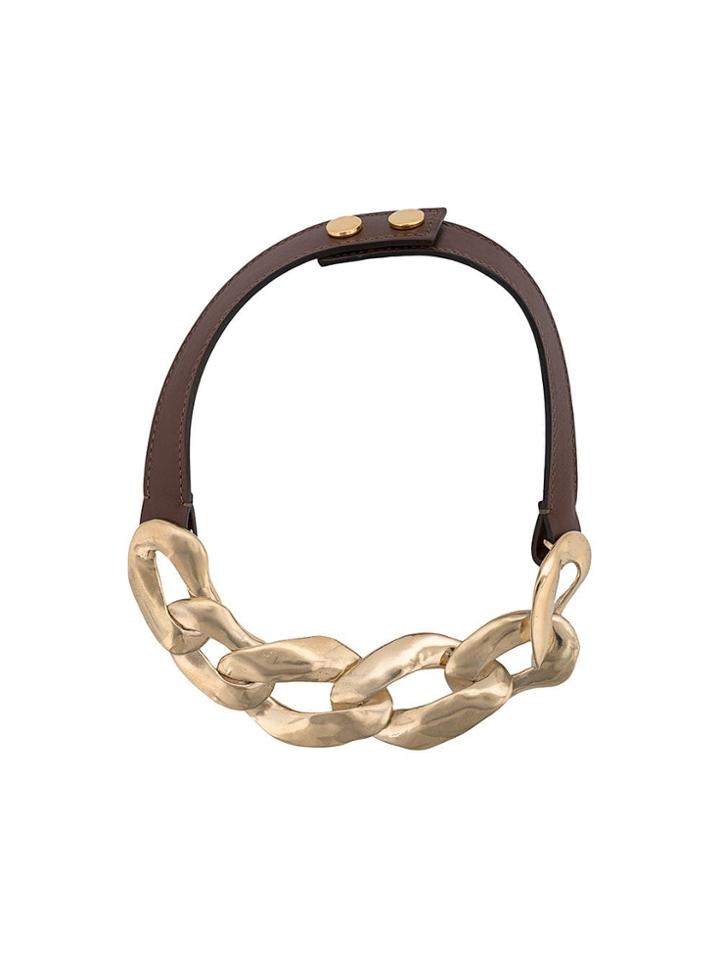 Marni Link Chain Necklace - Brown