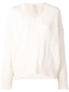 Loewe Cable-knit Sweater - White