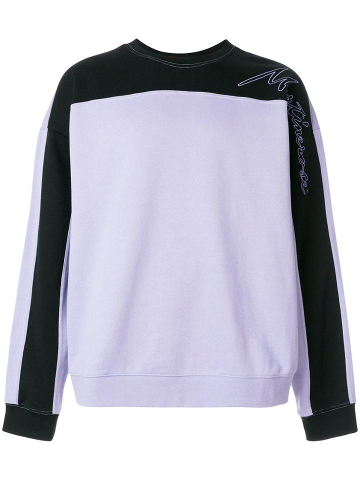 Martine Rose Panelled Sweatshirt - Pink & Purple