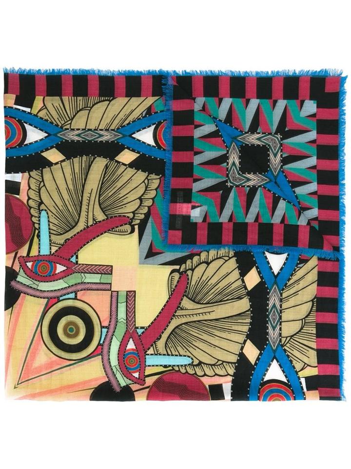 Givenchy Abstract Print Scarf - Multicolour
