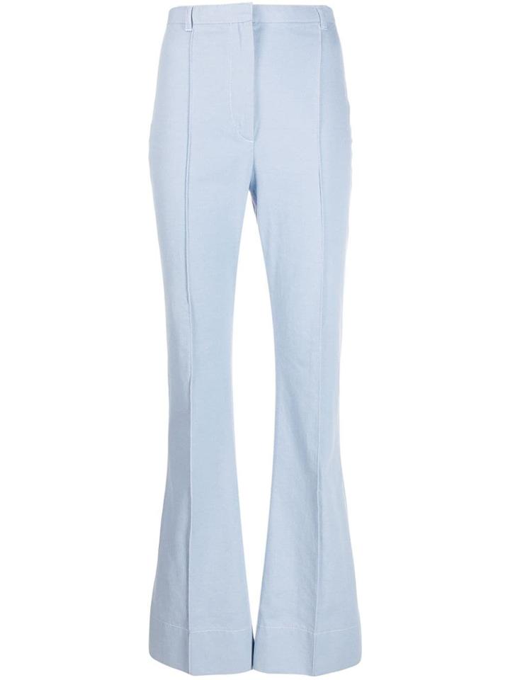 Philosophy Di Lorenzo Serafini Celeste Flared Trousers - Blue