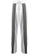 No Ka' Oi Front Stripe Track Pants - White
