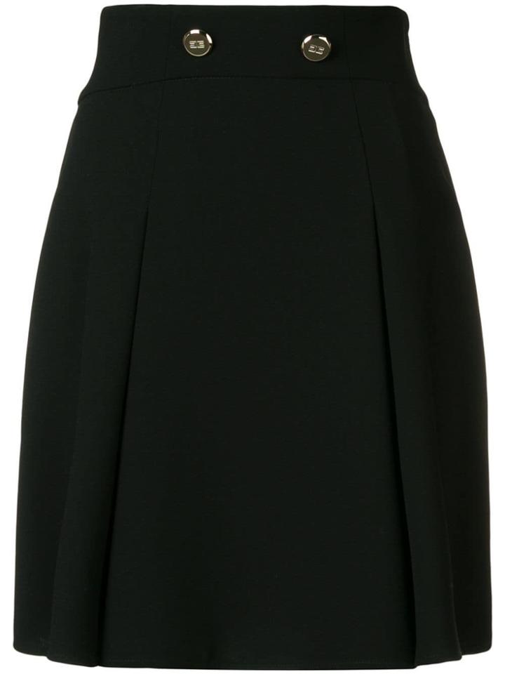 Elisabetta Franchi High-waisted Pleated Skirt - Black