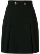 Elisabetta Franchi High-waisted Pleated Skirt - Black