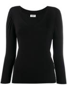 Liu Jo V-neck Jumper - Black