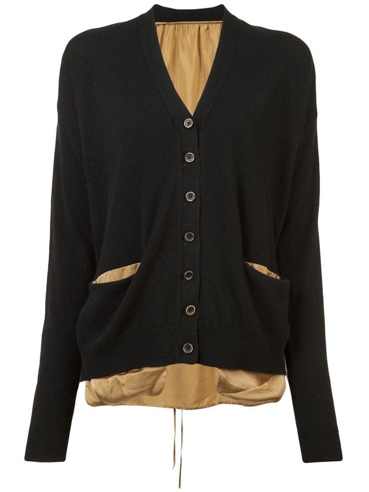 Uma Wang Cashmere Layered Cardigan - Black