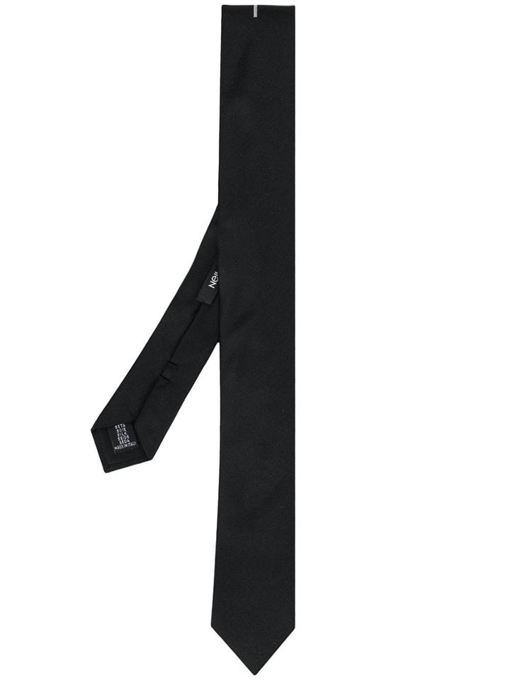 Neil Barrett Cross Embroidered Tie - Black