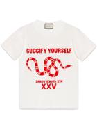 Gucci Guccify Yourself Print T-shirt - White