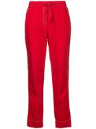 P.a.r.o.s.h. Slim Trousers - Red