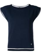 Loveless - Knit T-shirt - Women - Cotton/rayon - 7, Blue, Cotton/rayon