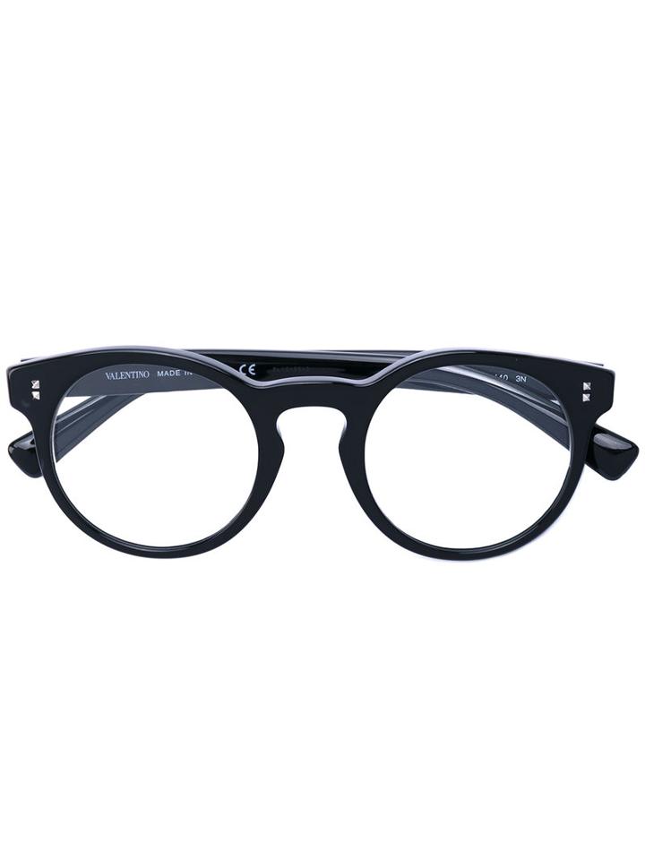 Valentino - Valentino Garavani Rockstud Glasses - Women - Acetate - One Size, Black, Acetate