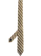 Burberry Slim Cut Check Silk Jacquard Tie - Brown