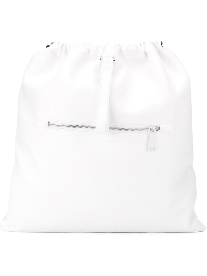 Jil Sander Front Zip Slouchy Backpack