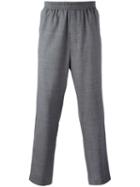 Ami Alexandre Mattiussi Elasticated Waist Trousers, Men's, Size: 44, Grey, Wool