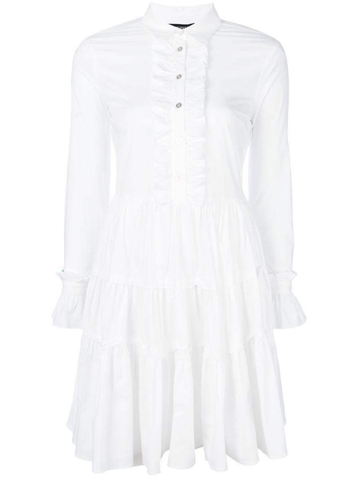 Twin-set Longsleeved Fitted Shirt Dress - White